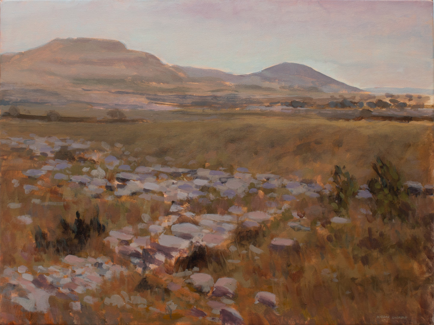 Looking east near Eagles Rock, the Burren